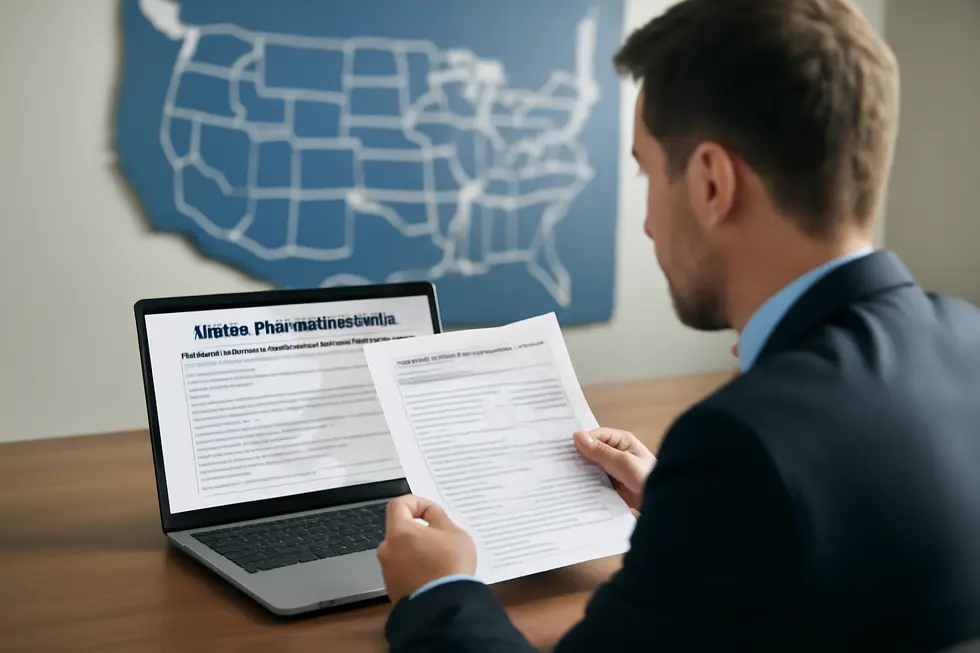 Business owner securing federal trademark protection for their brand name with USPTO application.