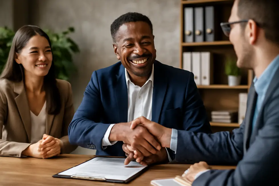A business owner consulting with a legal expert to solidify copyright ownership and enforcement rights.