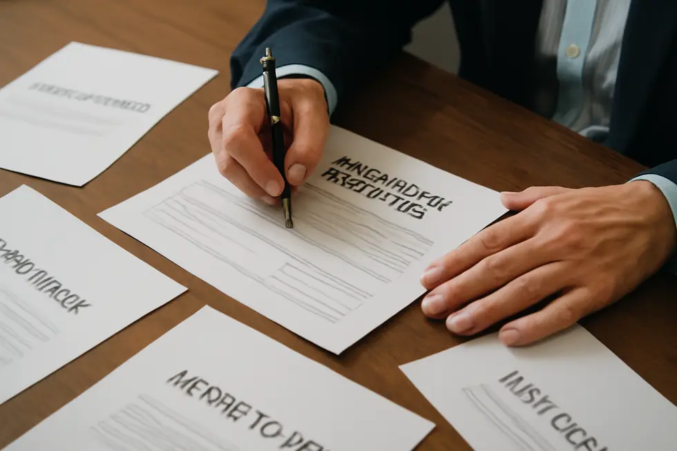 Visualizing the difference between state business name registration and trademark protection.