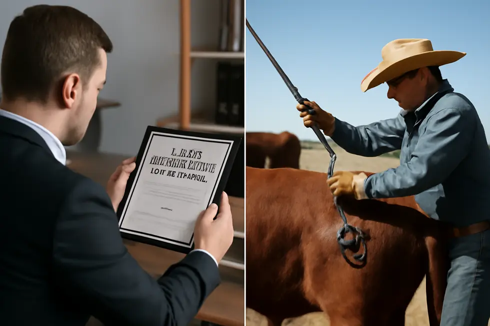 A business owner completing California Secretary of State forms for registering a unique business name.