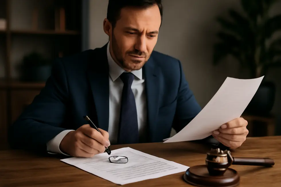 A business owner evaluates trademark criteria necessary for a company name eligibility.
