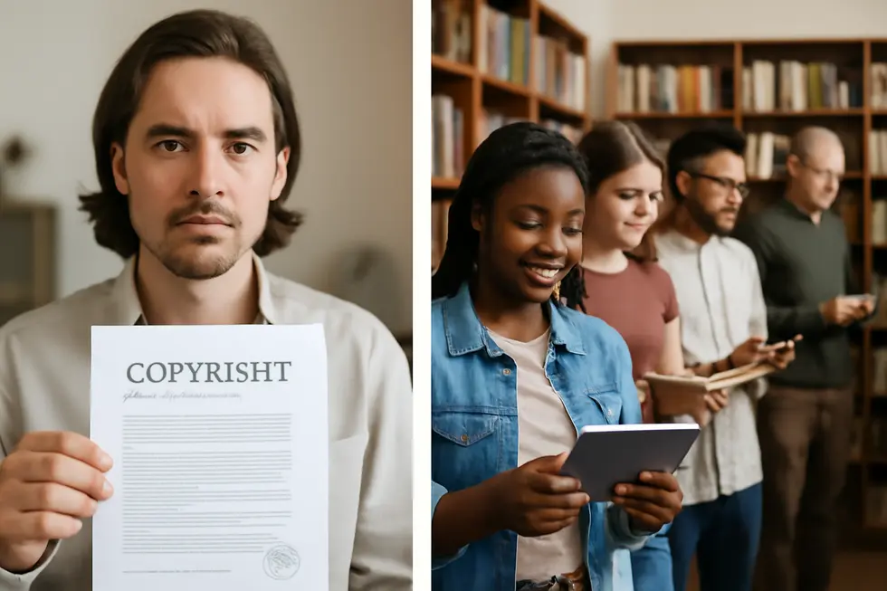 Legal documents and intellectual property resources visualizing copyright’s legal framework for business owners.