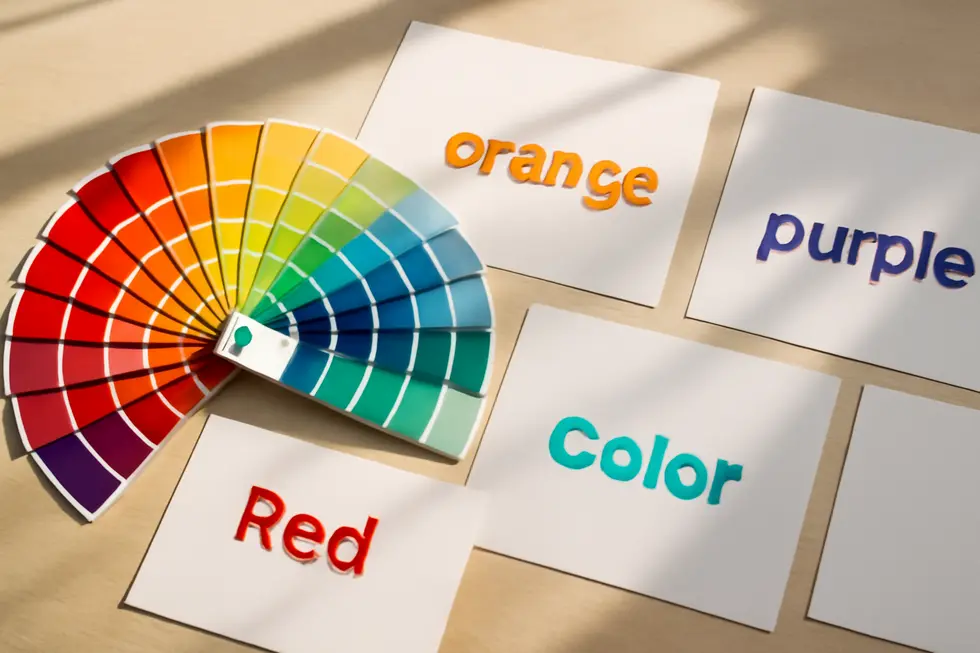 A workspace illustrating iconic wordmark logos and the foundational concept of text-based brand identity.