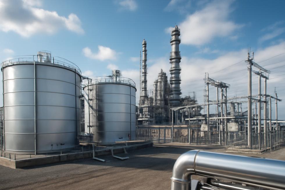 A wide-angle view of a facility with protective coatings, sensors, and advanced electronic systems ensuring business asset durability.