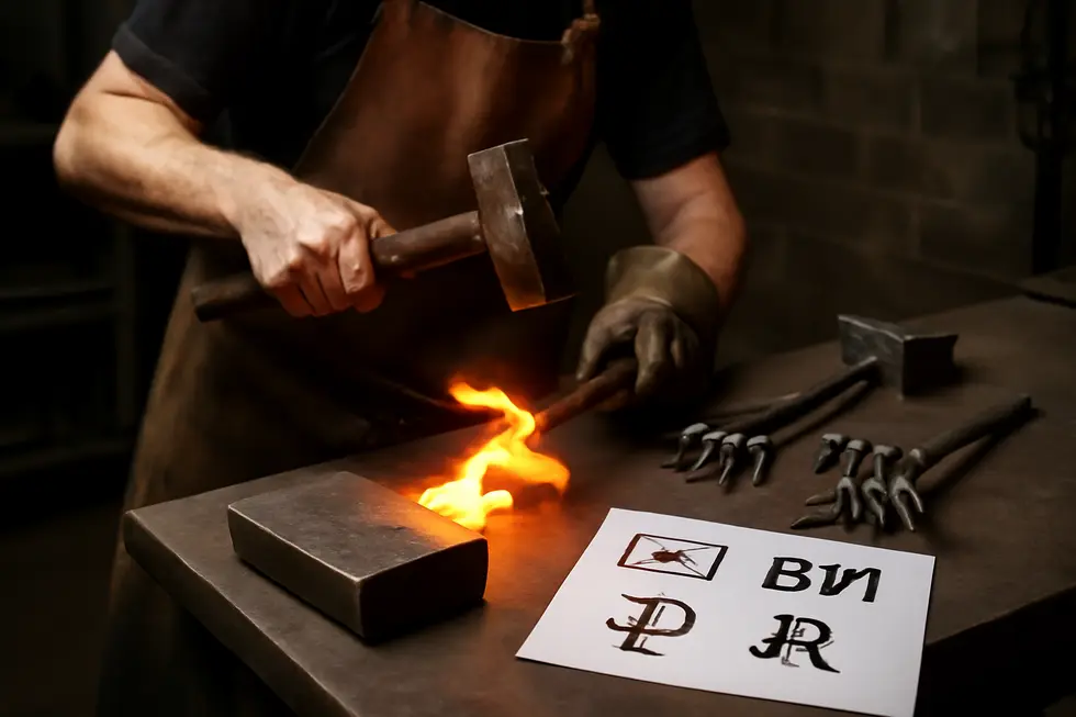 Crafting unique brand designs to legally identify livestock ownership.