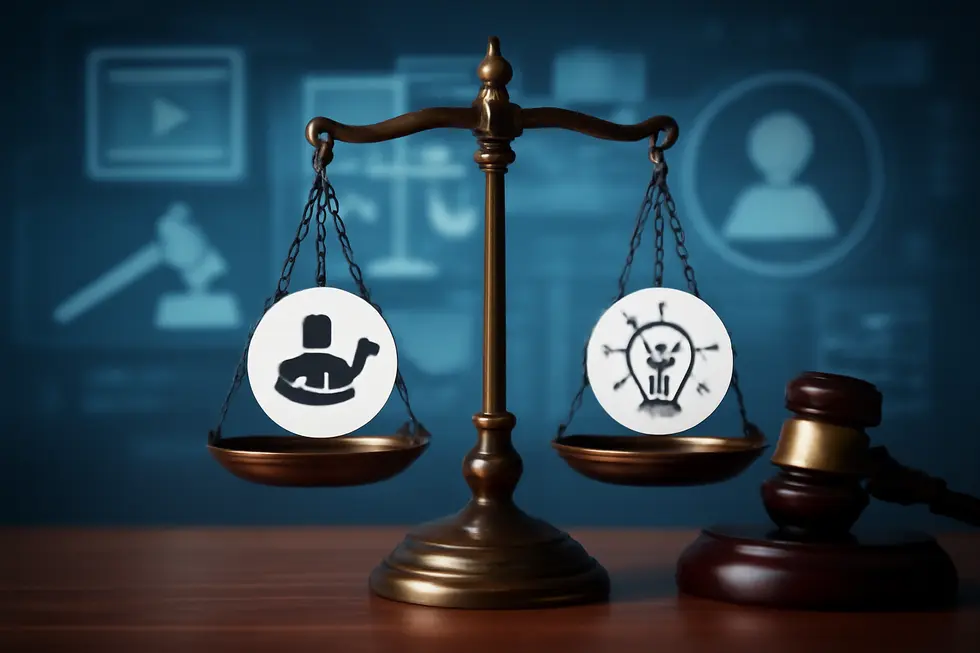A business owner examines copyright legal standards and criteria for protecting original works.