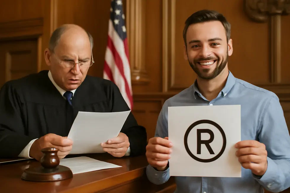 A visual representation distinguishing why business names cannot be copyrighted.