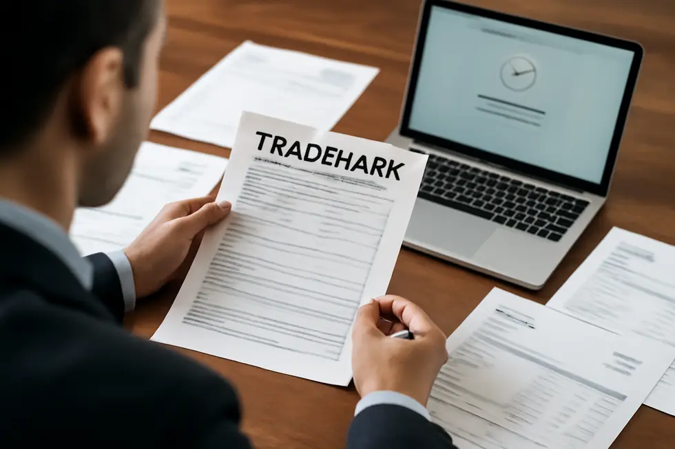A business owner verifying the availability and uniqueness of a business name using state and USPTO databases.