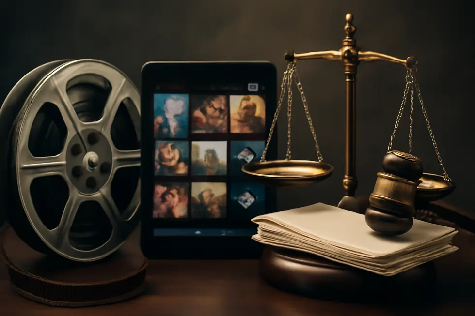 The Napster platform interface symbolizing the landmark music sharing copyright case.