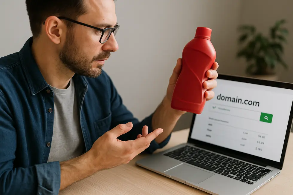 An inventor showcasing a new invention while referencing patent documentation, highlighting the importance of patents in protecting innovations.