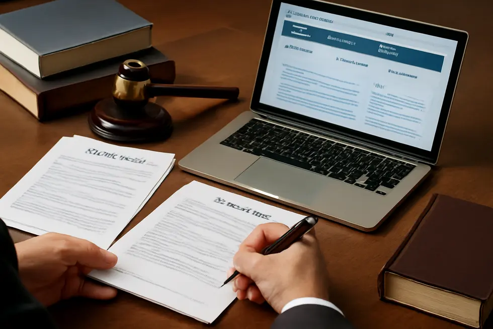 Visual breakdown of the four main types of intellectual property with business owners analyzing their assets.
