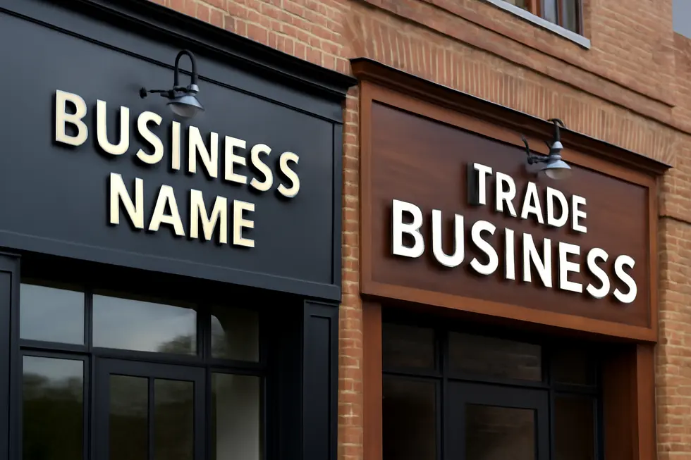 Illustration of registering an LLC business name at the state level, highlighting state authority and documentation.