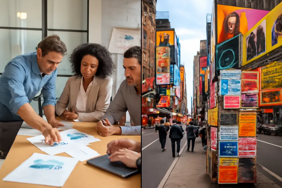 A panoramic cityscape highlighting the diverse and competitive US marketplace where new brands emerge and grow.