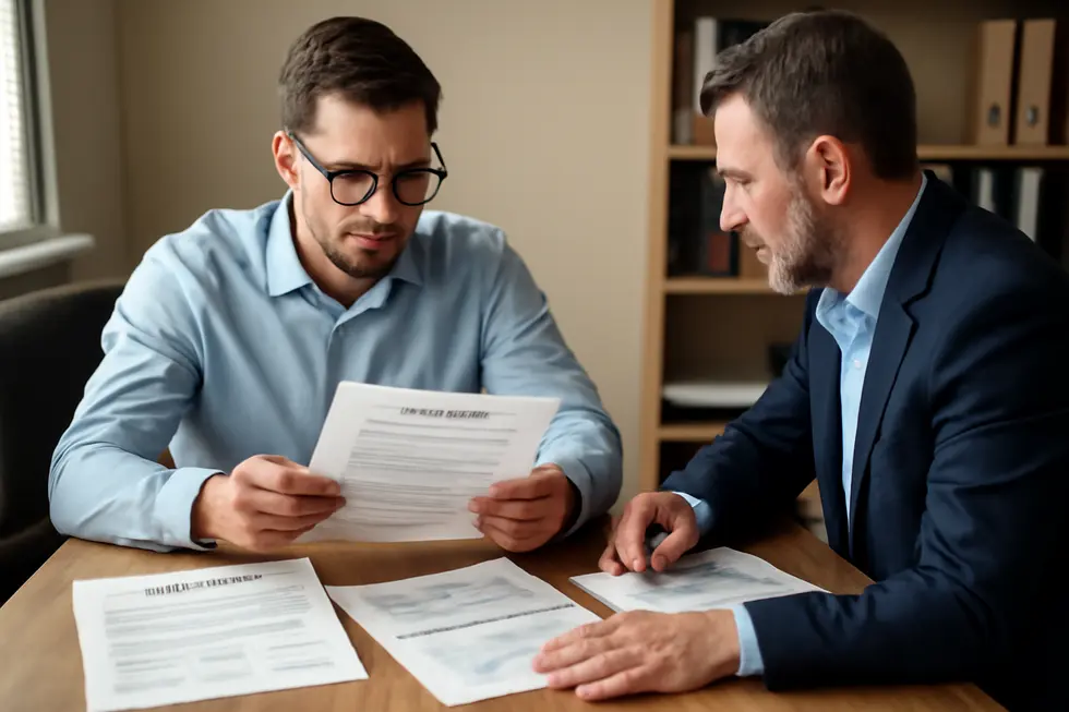 A business owner performing a detailed trademark search on the USPTO’s TESS platform to ensure the uniqueness of their brand identifier.