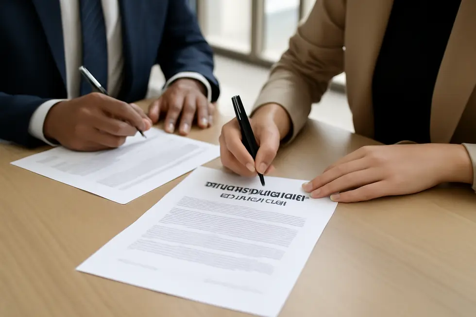 Business owner holding a federal trademark certificate emphasizing nationwide company name protection.