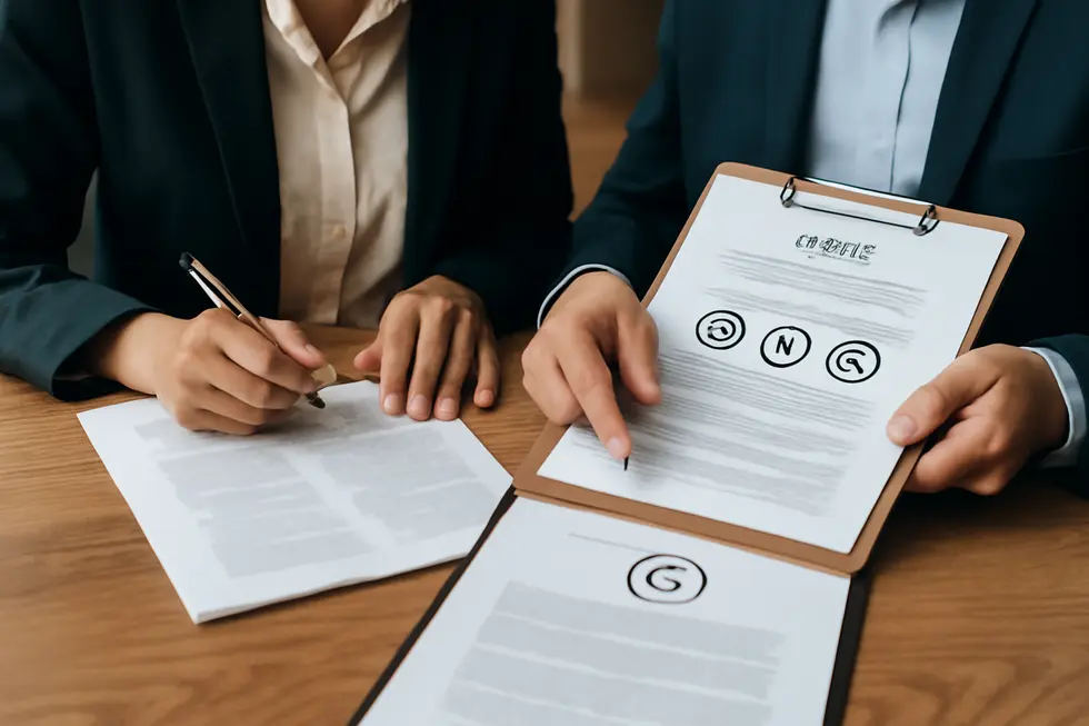 Copyright notices with symbols and legal elements illustrating foundational copyright formats and legal implications.