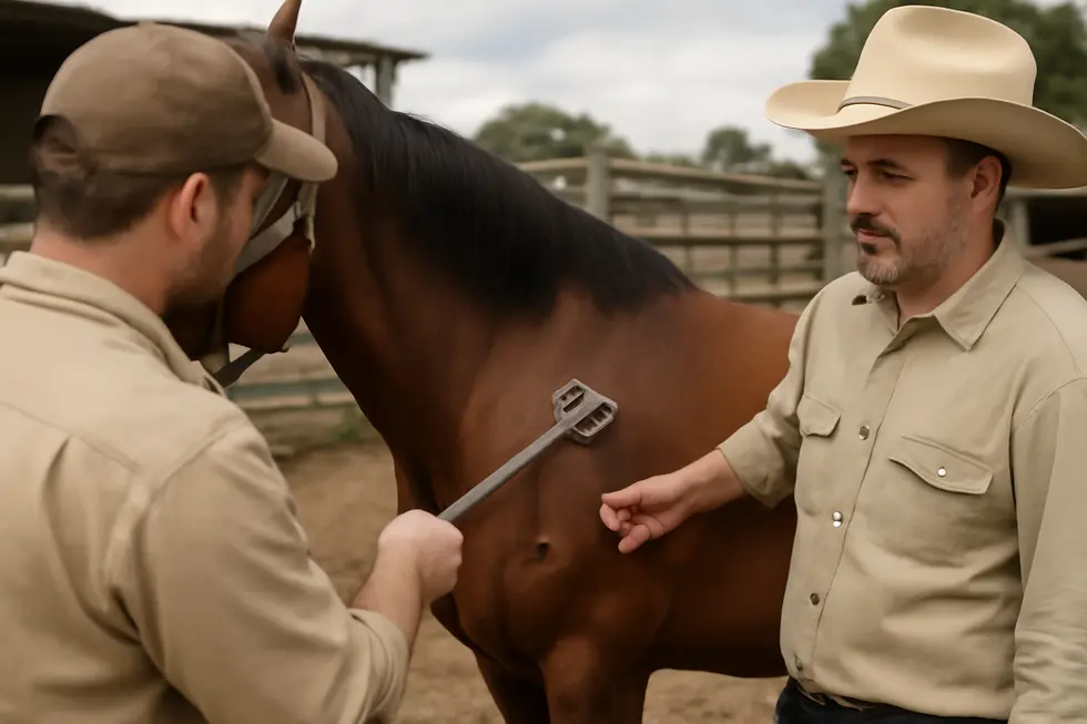 Reviewing livestock brand sketches to ensure uniqueness and compliance with legal standards.