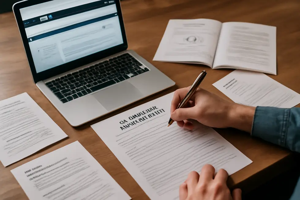 Visual representation of a trademark alongside formal registration documents in a business context.