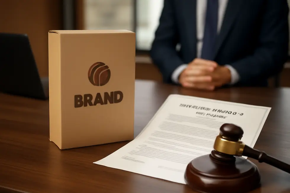 Creative process of designing a logo emphasizing copyright’s role in protecting original artwork.