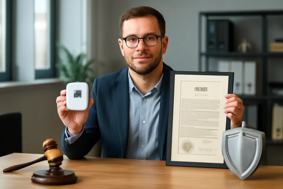 Illustration of patent protection highlighting innovation, legal rights, and business security.