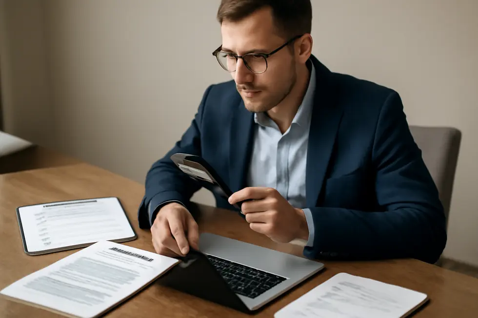 Business owner conducting thorough legal and uniqueness checks for a business name.
