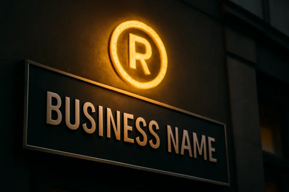 A business owner verifying the availability and uniqueness of a business name using state and USPTO databases.