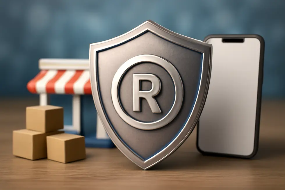 A business owner conducting a comprehensive trademark search to verify brand uniqueness.