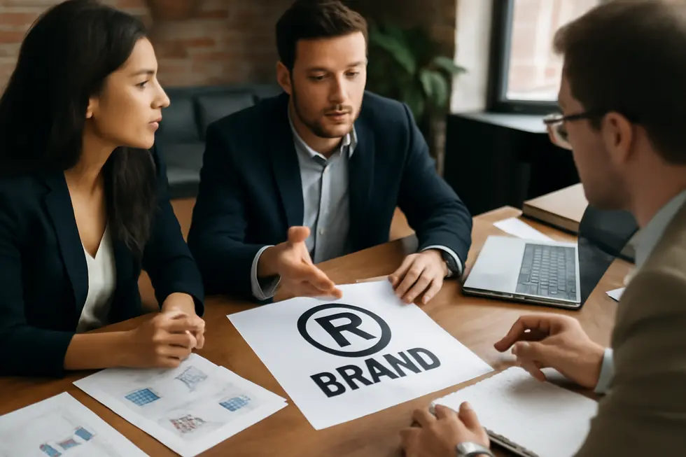 A business owner assesses the importance of a registered service mark for their services.