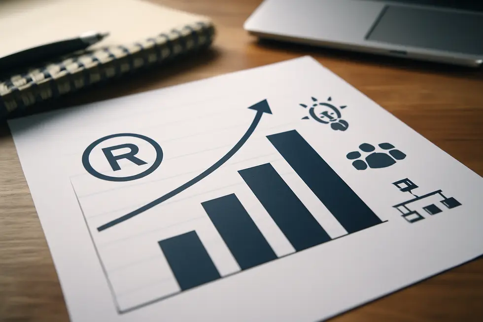 Visual representation of trademarks vs registration illustrating the key concepts and differences.