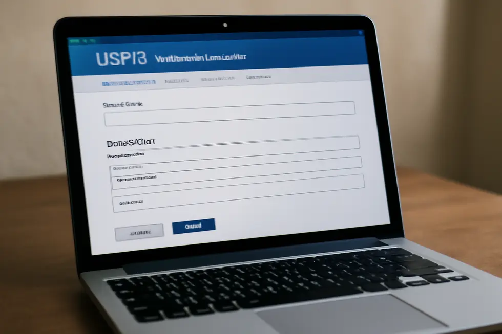 A professional conducting a trademark search to ensure brand safety.