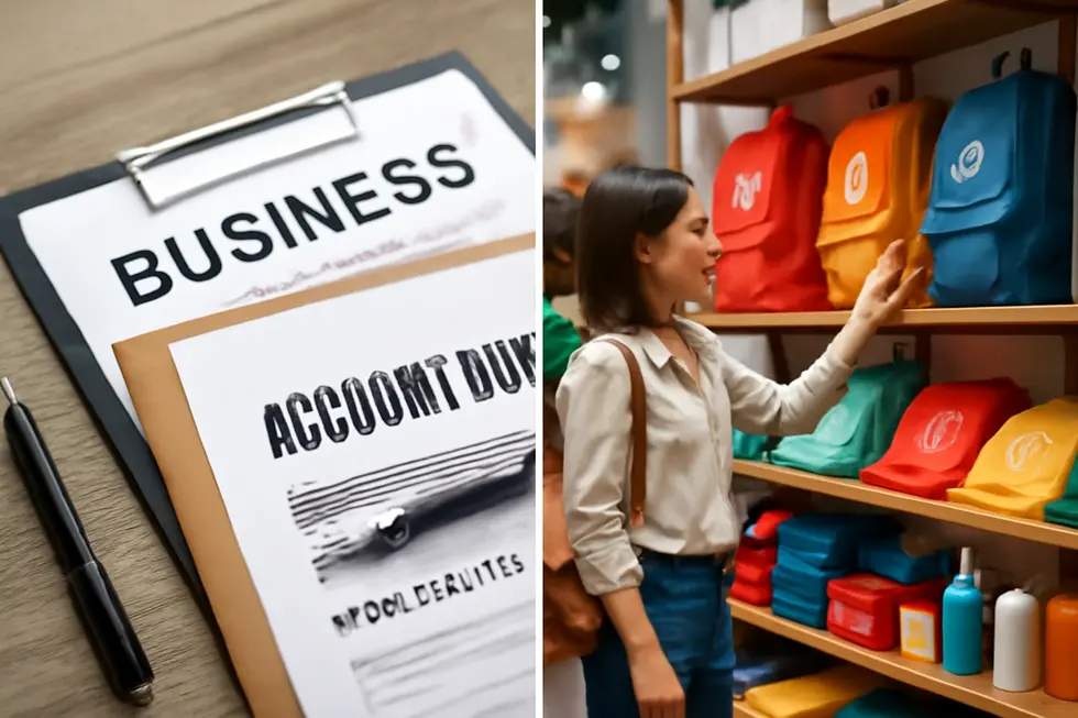 Visualizing the core difference between trade names and brand names through official and marketing materials.