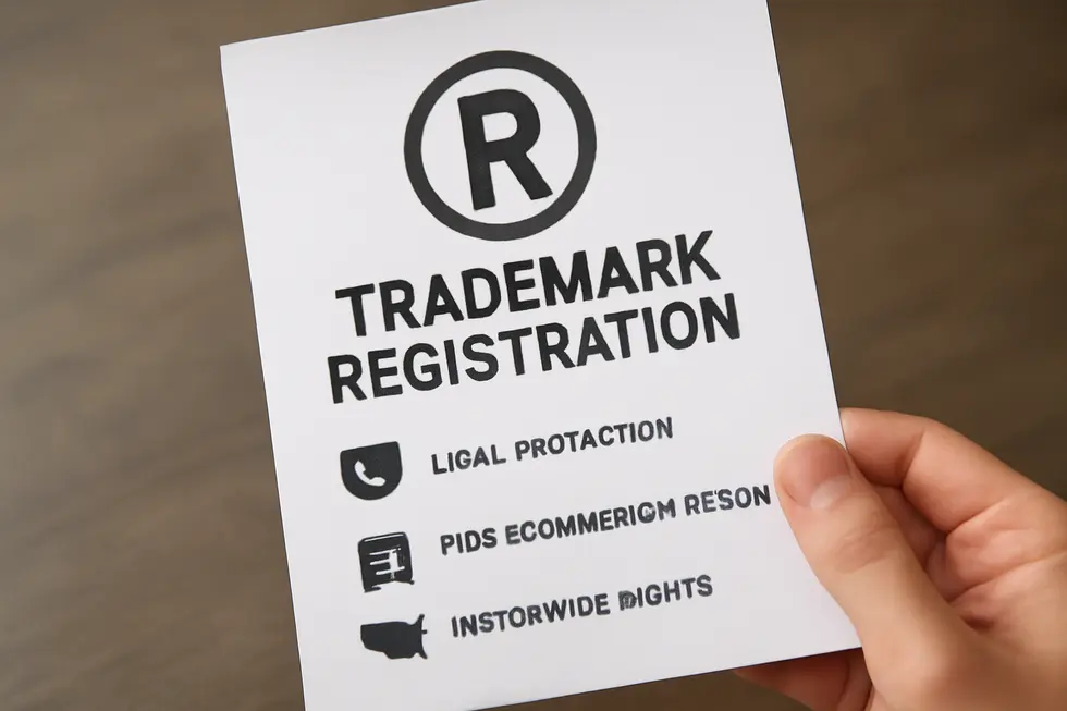 Visual representation of trademarks vs registration illustrating the key concepts and differences.