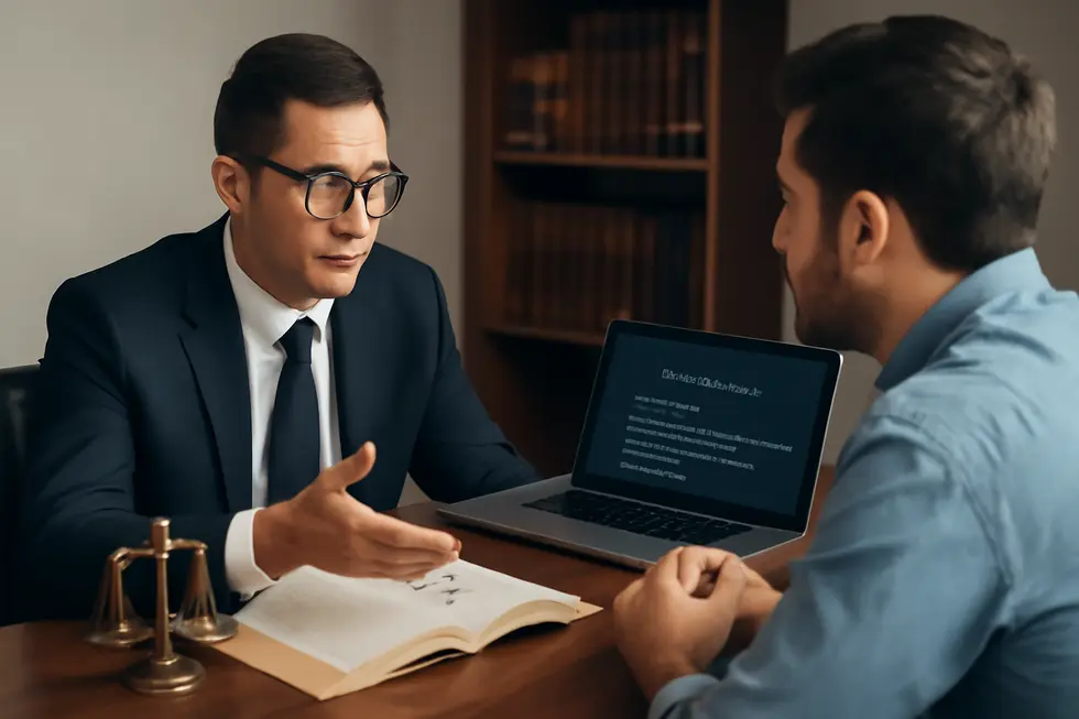 A business owner conducting a comprehensive trademark search on the USPTO database to ensure slogan name uniqueness.