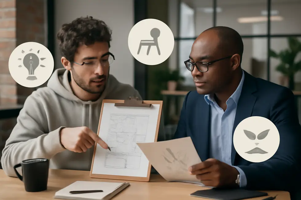 An inventor and business owner reviewing patent types and requirements to understand legal patent fundamentals.