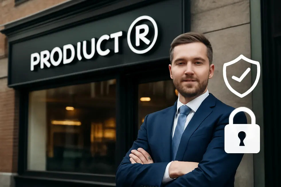 Business owner conducting a comprehensive trademark search prior to forming an LLC to avoid legal conflicts.