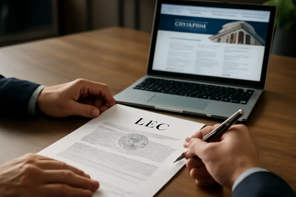 Business owner conducting a comprehensive trademark search prior to forming an LLC to avoid legal conflicts.