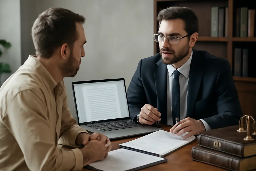 A business owner conducting an in-depth trademark search to ensure the uniqueness of their logo and slogan.