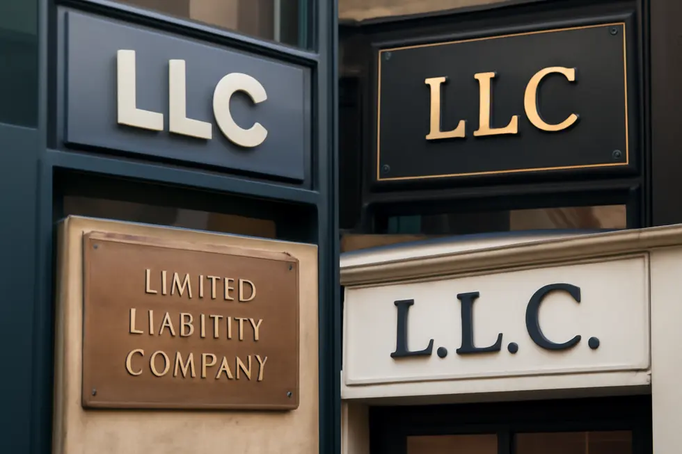 Business owner researching LLC name availability to ensure uniqueness and legal compliance.