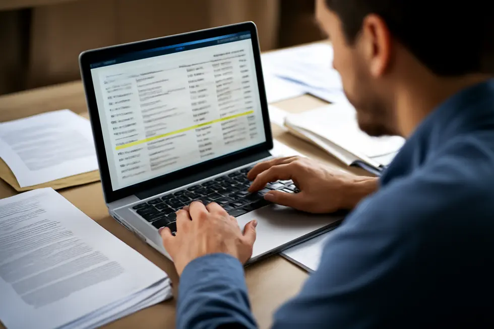 Business owner researching LLC name availability to ensure uniqueness and legal compliance.