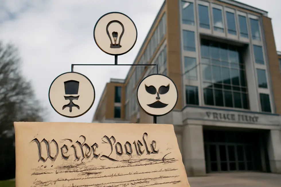 Business owner showcasing a new invention protected by patent rights, symbolizing innovation promotion.