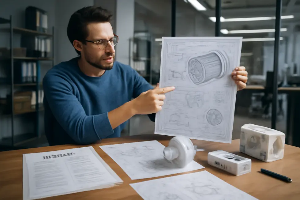 Digital creative works symbolizing copyright protection and business asset security.