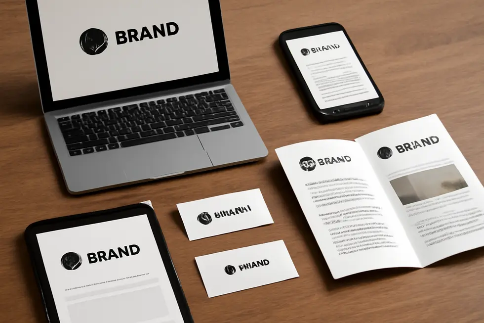 Sketches and digital mockups demonstrating diverse customization options for name-based logos.