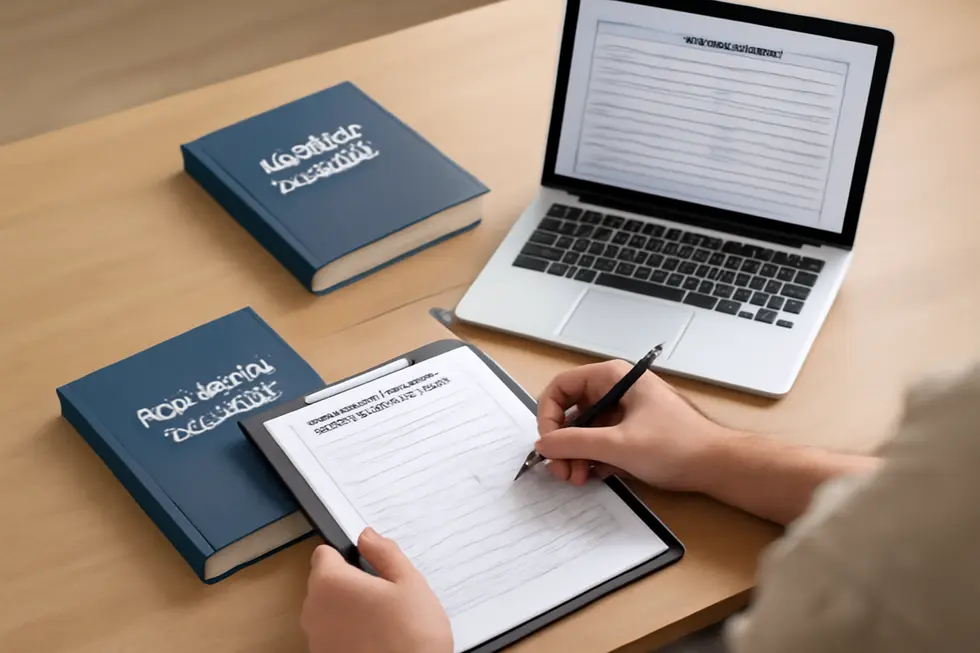 A business owner conducting a comprehensive trademark search on the USPTO database to ensure slogan name uniqueness.