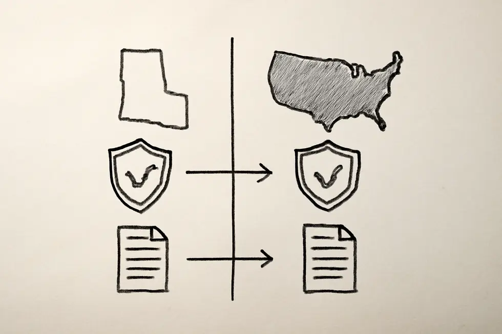Visual representation of an LLC holding trademark ownership documents emphasizing legal and practical aspects.