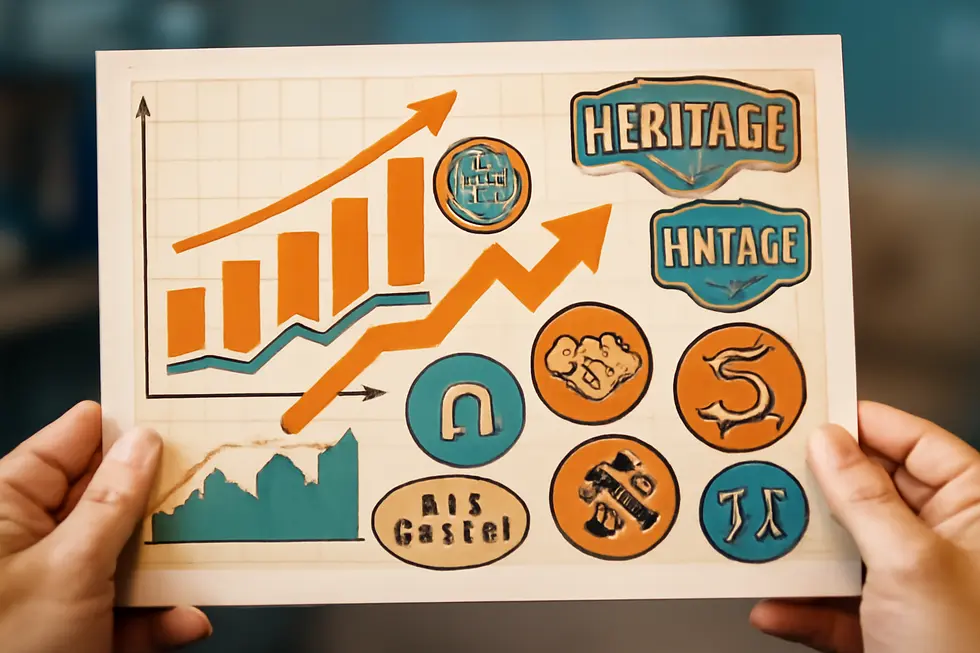 Private negotiation setting representing the rarity of acquiring established old brand names.