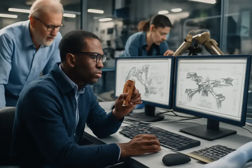 Patent attorney advising a business owner on the legal frameworks governing patents and intellectual property rights.