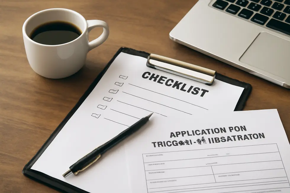 A professional conducting a trademark search to ensure brand safety.