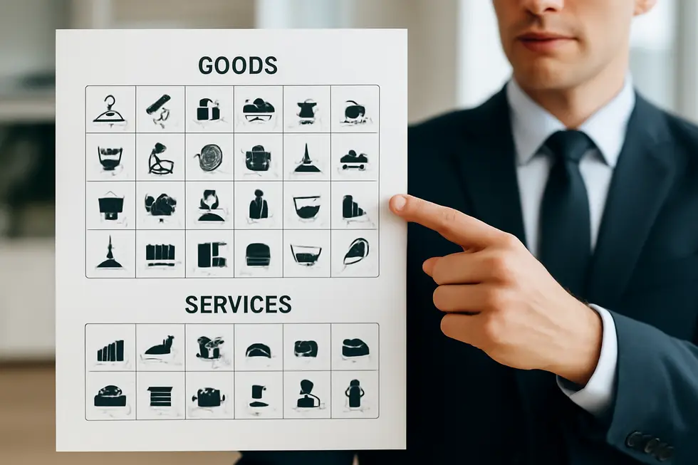 An infographic illustrating the four key types of trademark distinctiveness: fanciful, arbitrary, suggestive, and descriptive.
