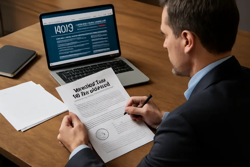 A business owner actively filing for trademark registration to safeguard their logo legally.