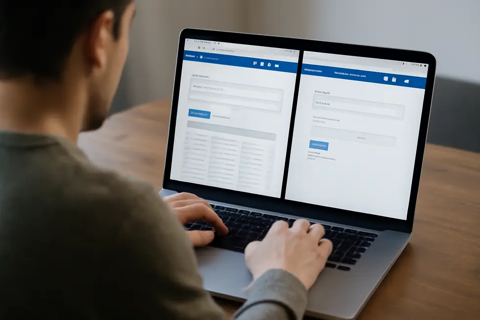 Business owner researching LLC name availability to ensure uniqueness and legal compliance.